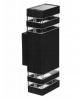 Applique de façade extérieure Inez IP54 2x GU10 Noir Luminaire en aluminium de haute qualité