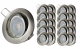 Lot de 20 Spot encastrable alu brossé orientable led 230v 7w blanc neutre 38°
