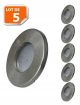 5X Spots LED Encastrables Alu Brossé Etanche IP44 Pour Salle de Bain Blanc Neutre