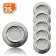 Lot de 25 Spot Led Encastrable Complete Satin Orientable lumière Blanc Neutre eq. 50W ref.895