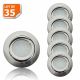 Lot de 35 Spot Led Encastrable Complete Satin Orientable lumière Blanc Neutre eq. 50W ref.895