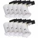 Lot de 10 Support de spot fixe blanc GU10 BBC RT2012 IP65 étanche Basse Luminance ref.941