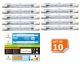 Lot de 10 Ampoules halogène linéaire J78 150w R7s gradable lumière chaude 2800K