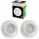 Lot de 3 Spot Led Encastrable Complete Blanc Orientable lumière Blanc Neutre eq. 50W ref.888
