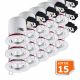 Lot de 15 Support de spot BBC Orientable Blanc diametre 90mm avec douille GU10 ref. 826