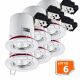 Lot de 6 Support de spot BBC Orientable Blanc diametre 90mm avec douille GU10