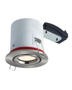 Support de spot BBC Orientable Inox 100mm avec douille GU10 automatique ref. 819
